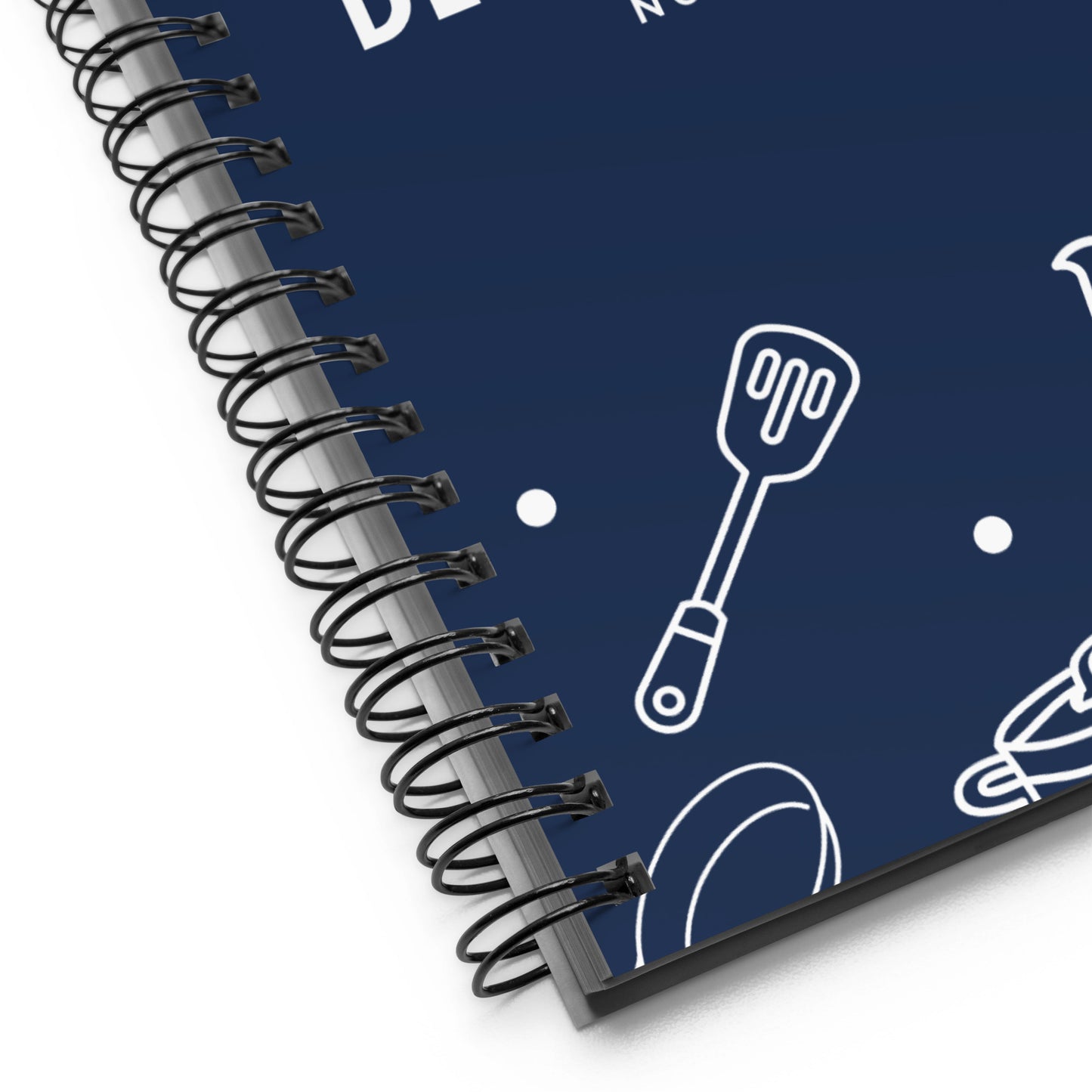 Recipe Development Navy Spiral Notebook